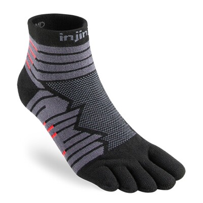 INJINJI - ULTRA RUN Midweight Mini-Crew Coolmax ONYX